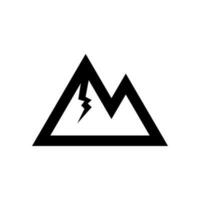 Mountain Icon Vector Symbol Design Illustration