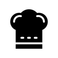 cocinero sombrero icono vector símbolo diseño ilustración