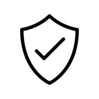 Protected Icon Vector Symbol Design Illustration