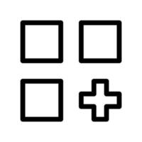 cuadrícula icono vector símbolo diseño ilustración