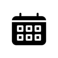 Calendar Icon Vector Symbol Design Illustration