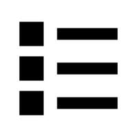 List Icon Vector Symbol Design Illustration