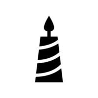 Candle Icon Vector Symbol Design Illustration