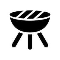 parrilla icono vector símbolo diseño ilustración