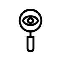 Magnifier Icon Vector Symbol Design Illustration