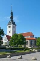 Iglesia de Santo nicholas en Tallin foto