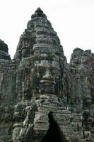 South gate of Angkor Thom in Cambodia photo
