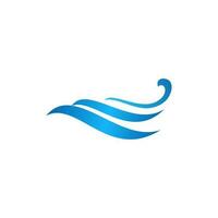 Ocean wave logo element, waves logo concept vector