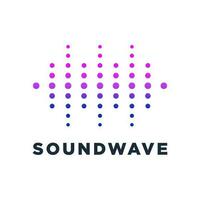 sound wave logo design vector