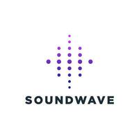 sound wave logo design vector