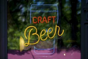 Craft Beer - Neon light photo