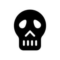 cráneo icono vector símbolo diseño ilustración