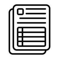 Spreadsheet Vector Icon