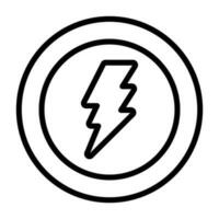 Lightning bolt Vector Icon