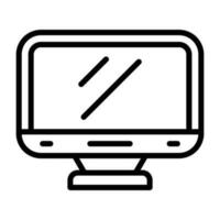 icono de vector de computadora de escritorio