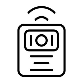 inalámbrico intercomunicador vector icono