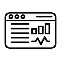 Social Media Analytics Vector Icon