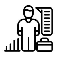 HR Analytics Vector Icon