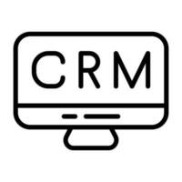 CRM Analytics Vector Icon