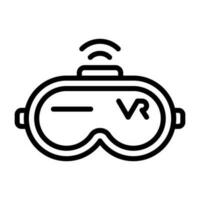 Virtual Reality Headset Vector Icon