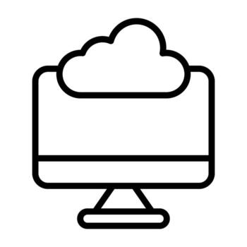 icono de vector de computación de borde