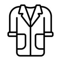 Lab Coat Vector Icon