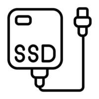 External SSD Vector Icon