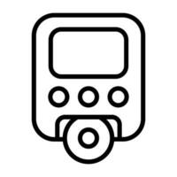 Portable DVD Player Vector Icon