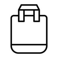 Reusable shopping bag Vector Icon