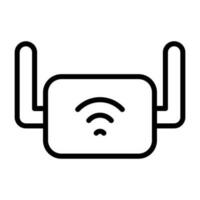 Wi-Fi Range Extender Vector Icon