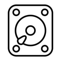 icono de vector de disco duro externo