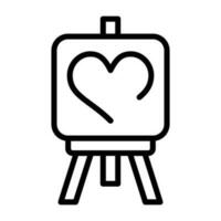 amor pintura vector icono