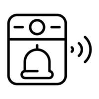 Video Doorbell Vector Icon