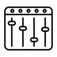 Mixer Vector Icon