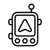 GPS Navigation Device Vector Icon