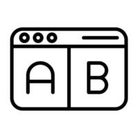 Multivariate Testing Vector Icon
