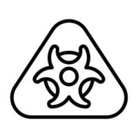 Hazardous materials symbol Vector Icon