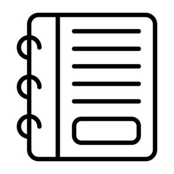 Notepad Vector Icon