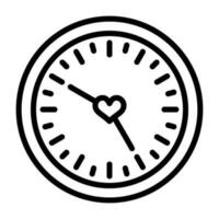 Love clock Vector Icon