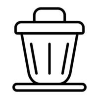 Trash bin Vector Icon