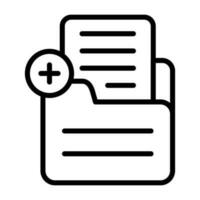 Document Add Vector Icon
