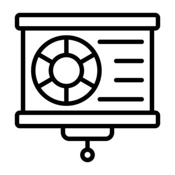 icono de vector de visualización de datos