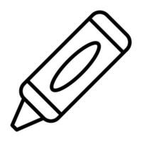 icono de vector de crayón
