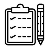 Writing pad Vector Icon