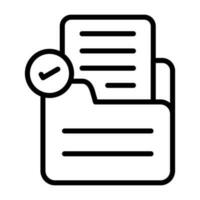 Document Check Vector Icon