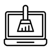 Disk Cleanup Vector Icon