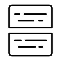 Document Split Vector Icon
