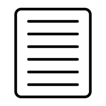 Document Align Justify Vector Icon