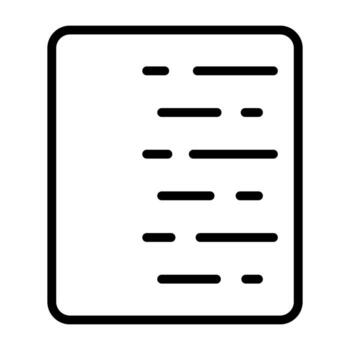 Document Align Right Vector Icon