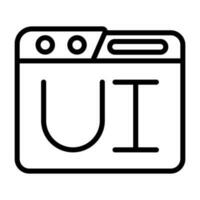 User Interface Vector Icon